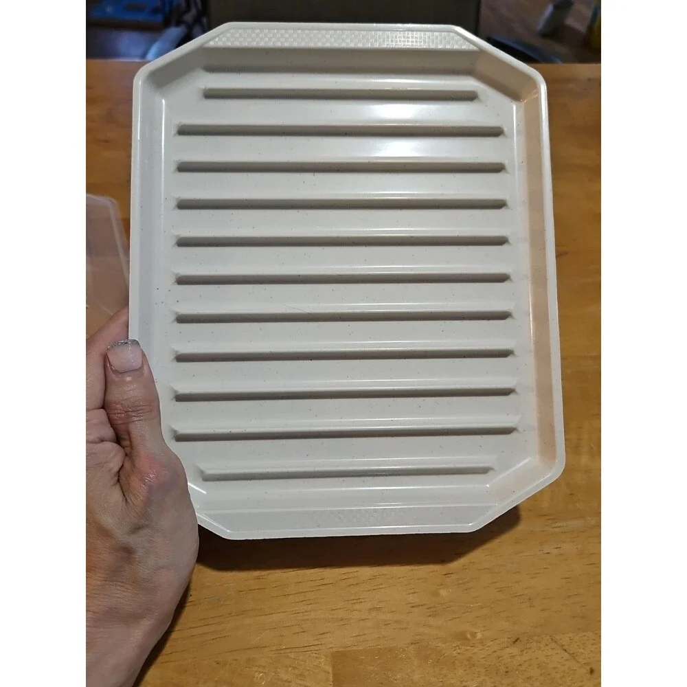 Vintage Nordic Ware Microwave Compact Bacon Rack Freeze Heat & Serve #104